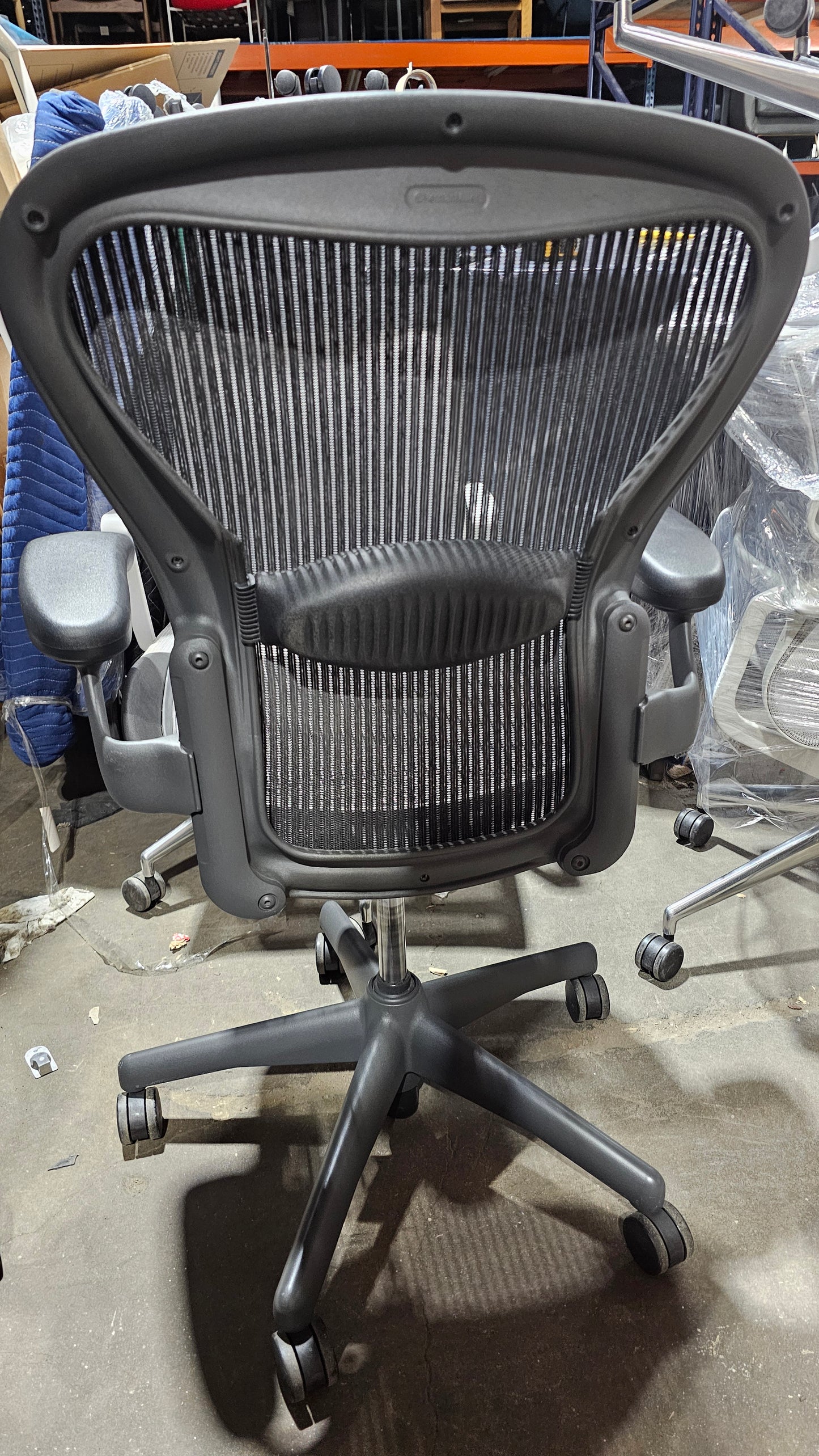 Herman Miller Classic Aeron Chair, Size B, in Graphite (Limited Adjustments)