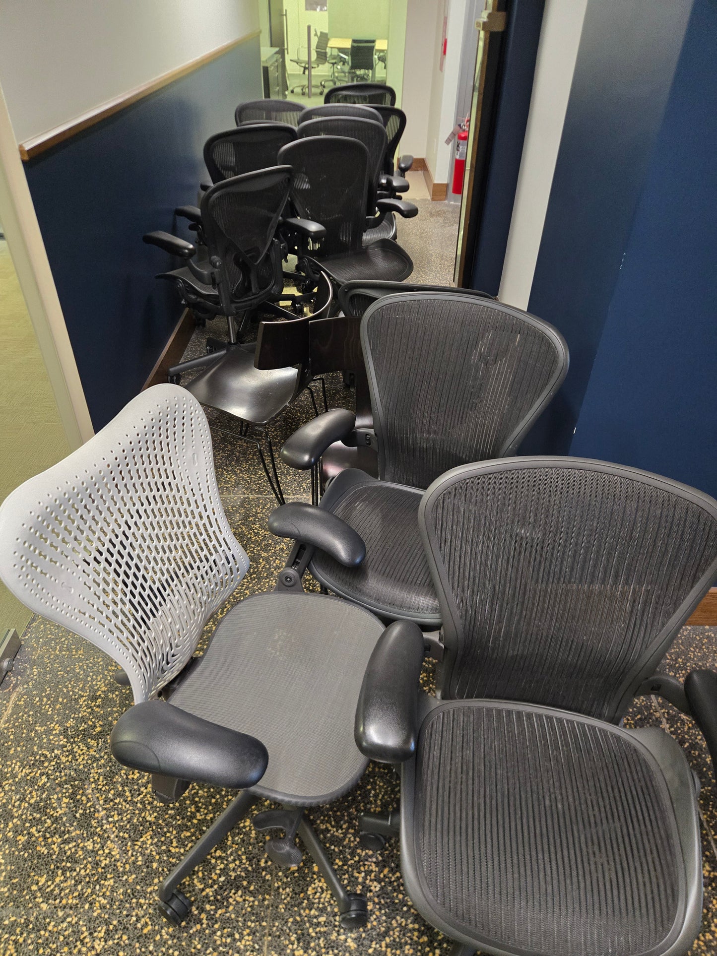 Herman Miller Mirra 2 Task Chair with White Back and Black Base