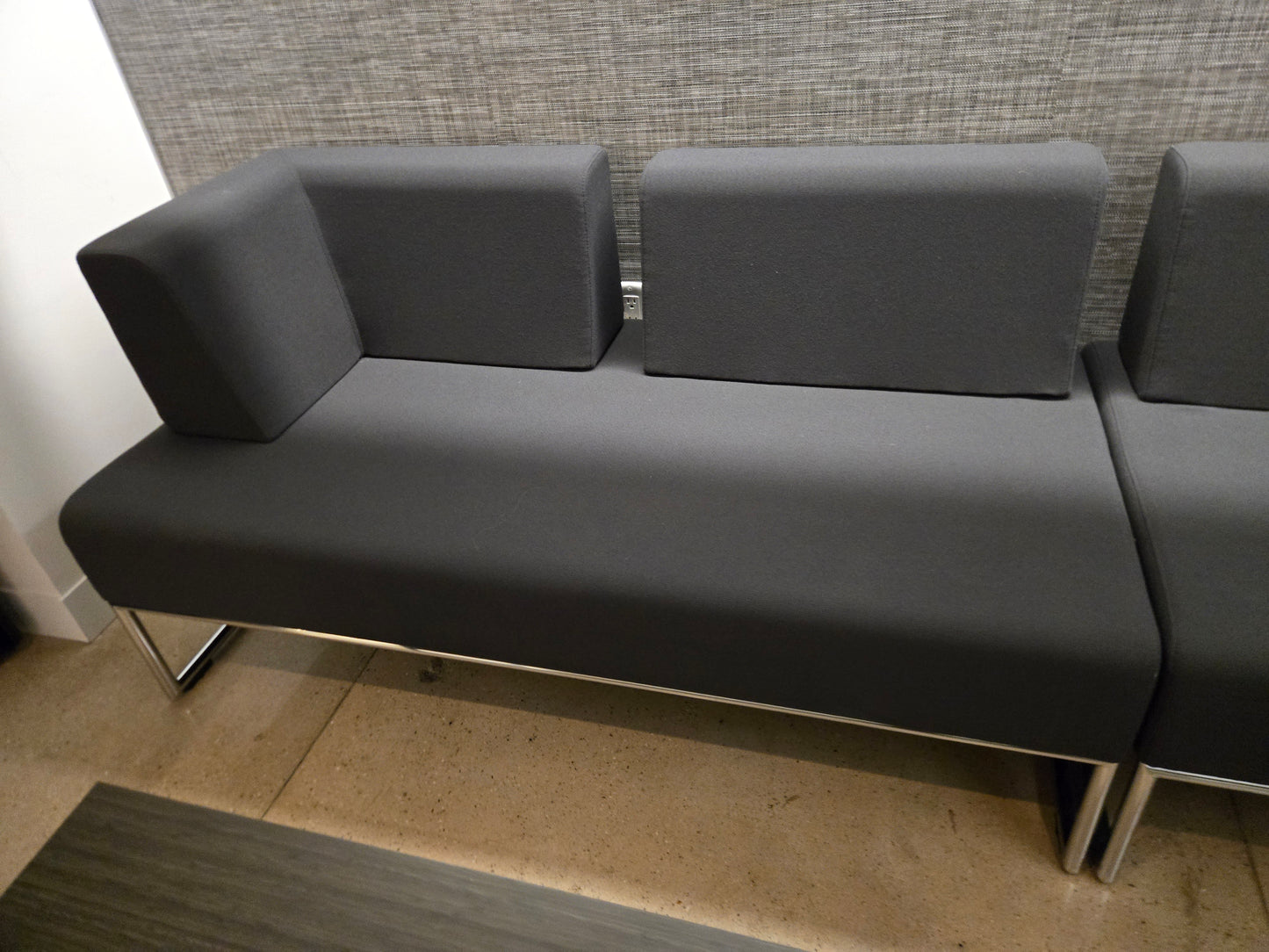 Allermuir Pause Modular Set of 3 58-in Sofas + 1 Coffee Table
