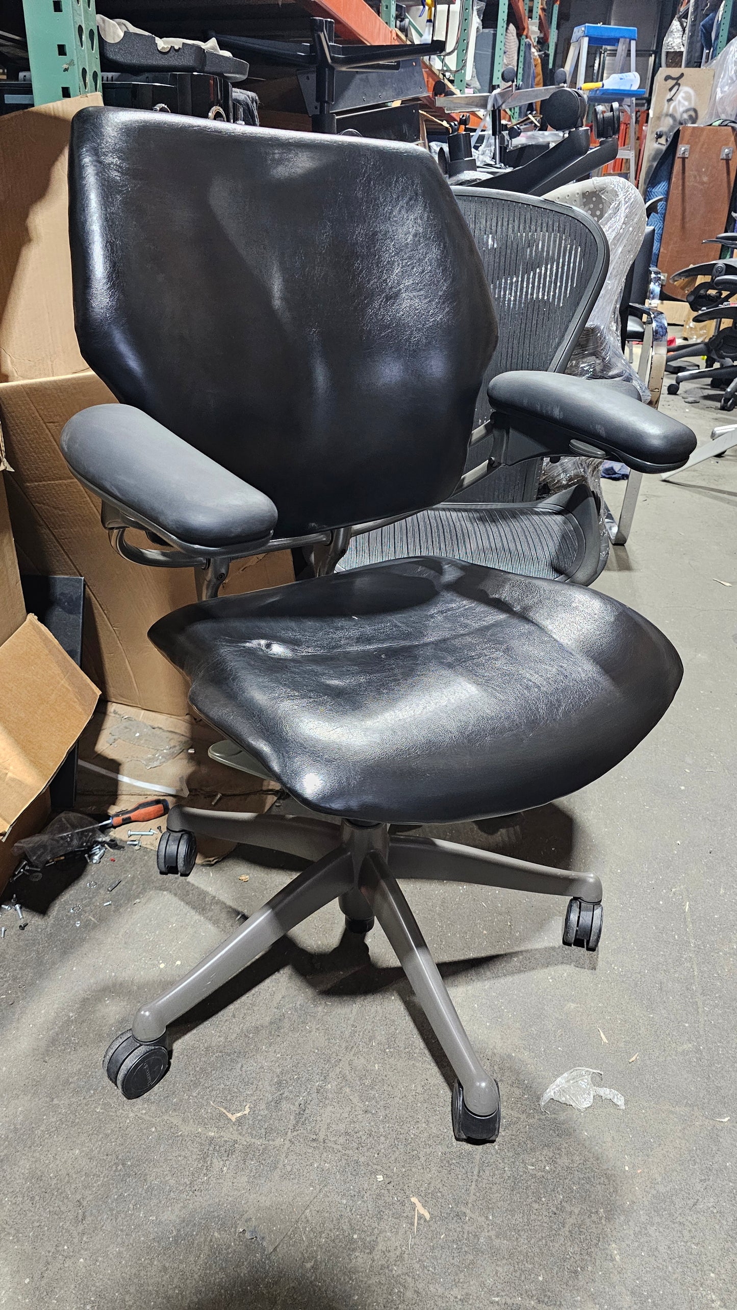 Humanscale Freedom Task Chair in Black Leather