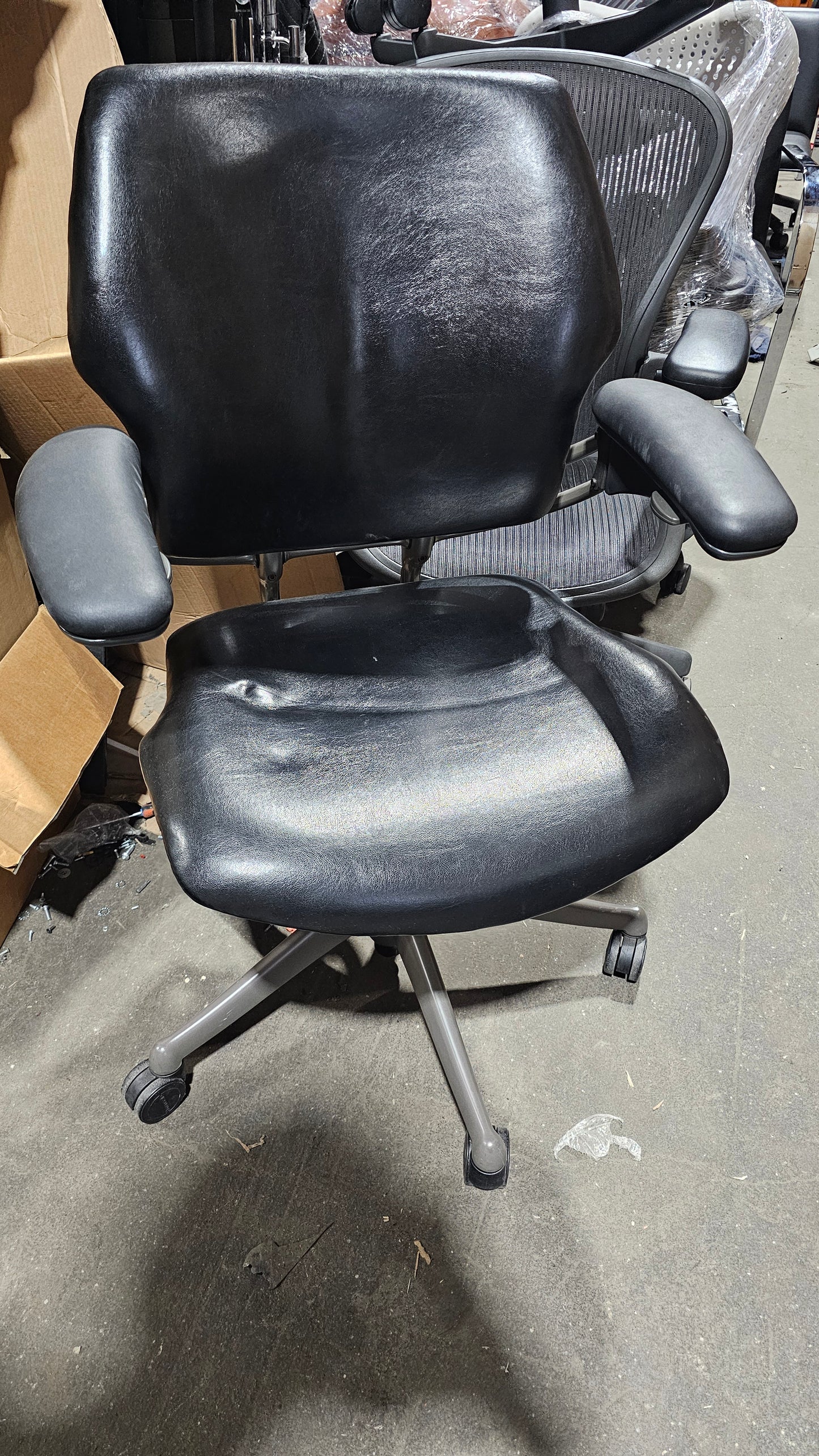 Humanscale Freedom Task Chair in Black Leather