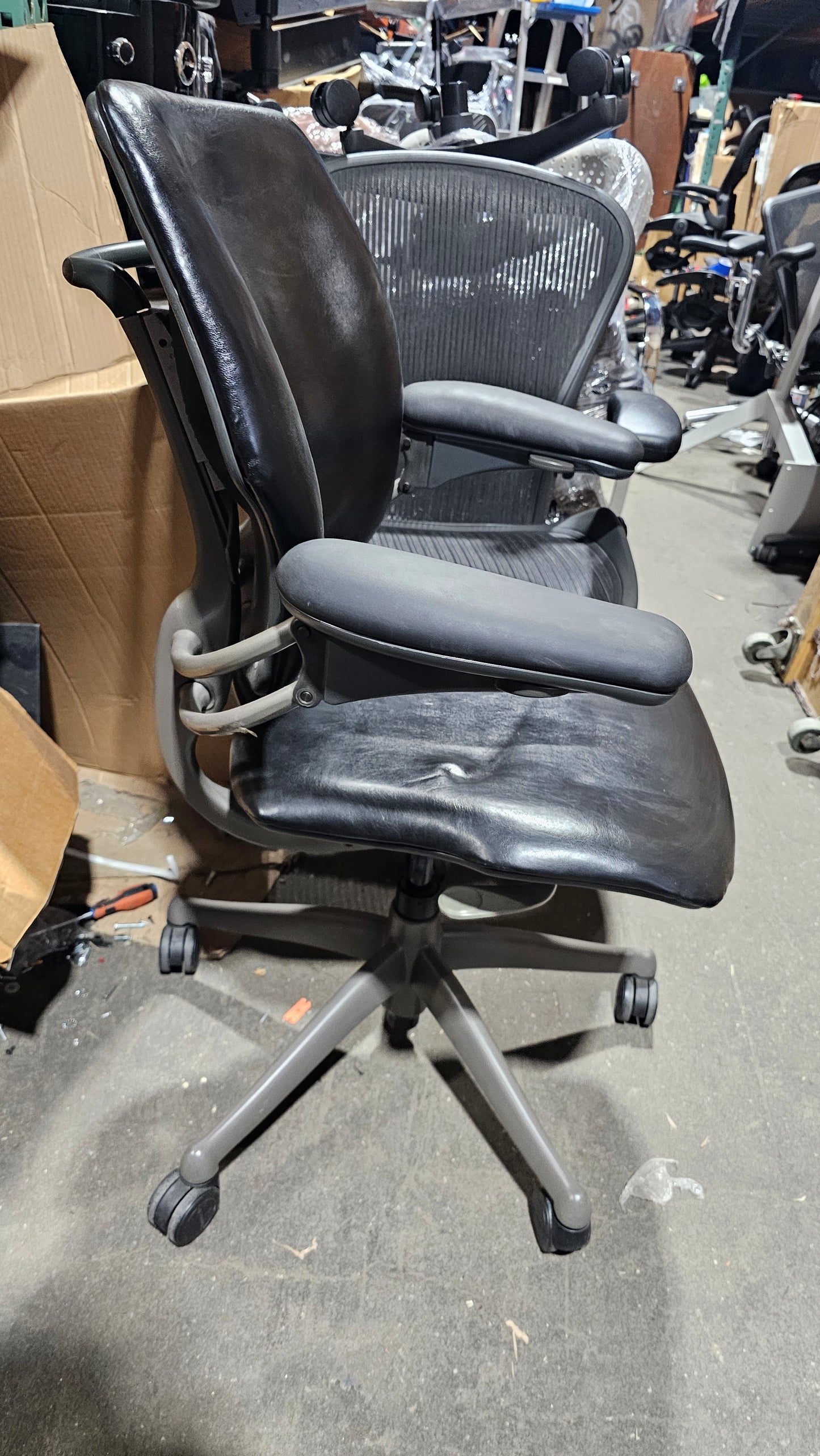 Humanscale Freedom Task Chair in Black Leather