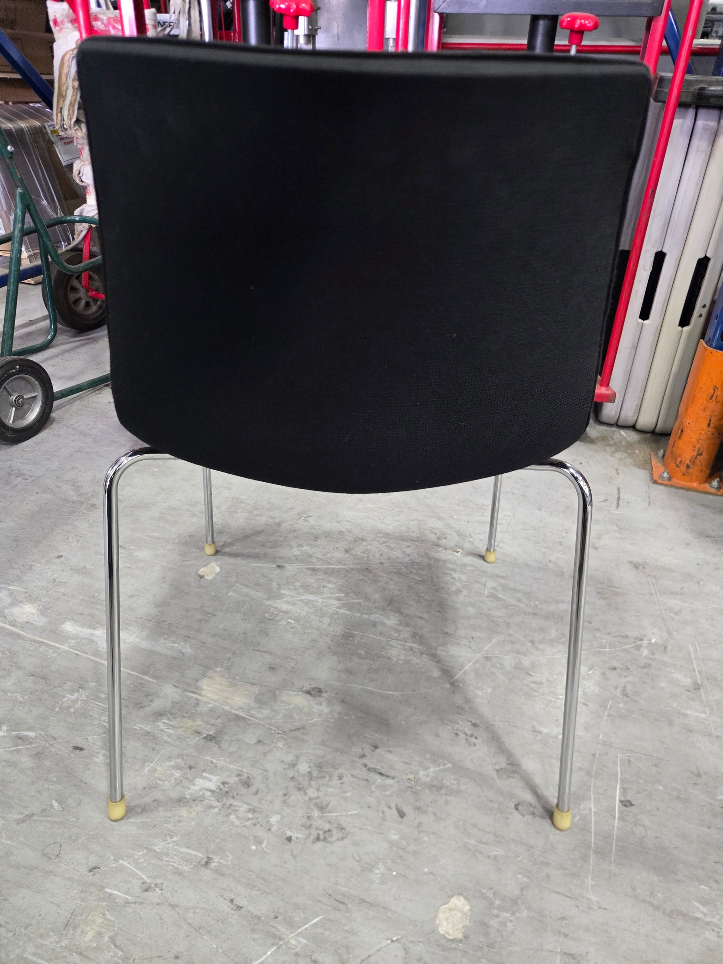 Arper Catifa 46 Side Chair in Black Fabric