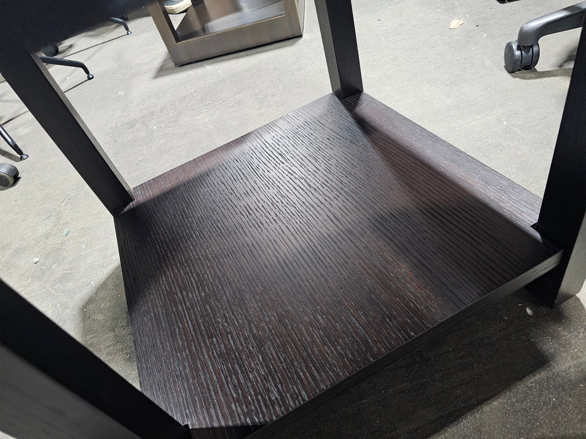 Promemoria Leather-Wrapped Side Table