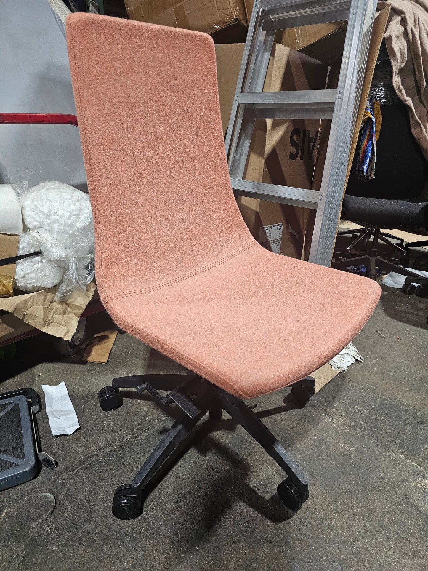 Narbutas North Cape Armless Task Chair in Peach (New)