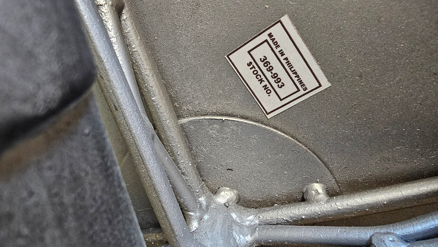 Crate & Barrel Turner Adjustable Metal Stool