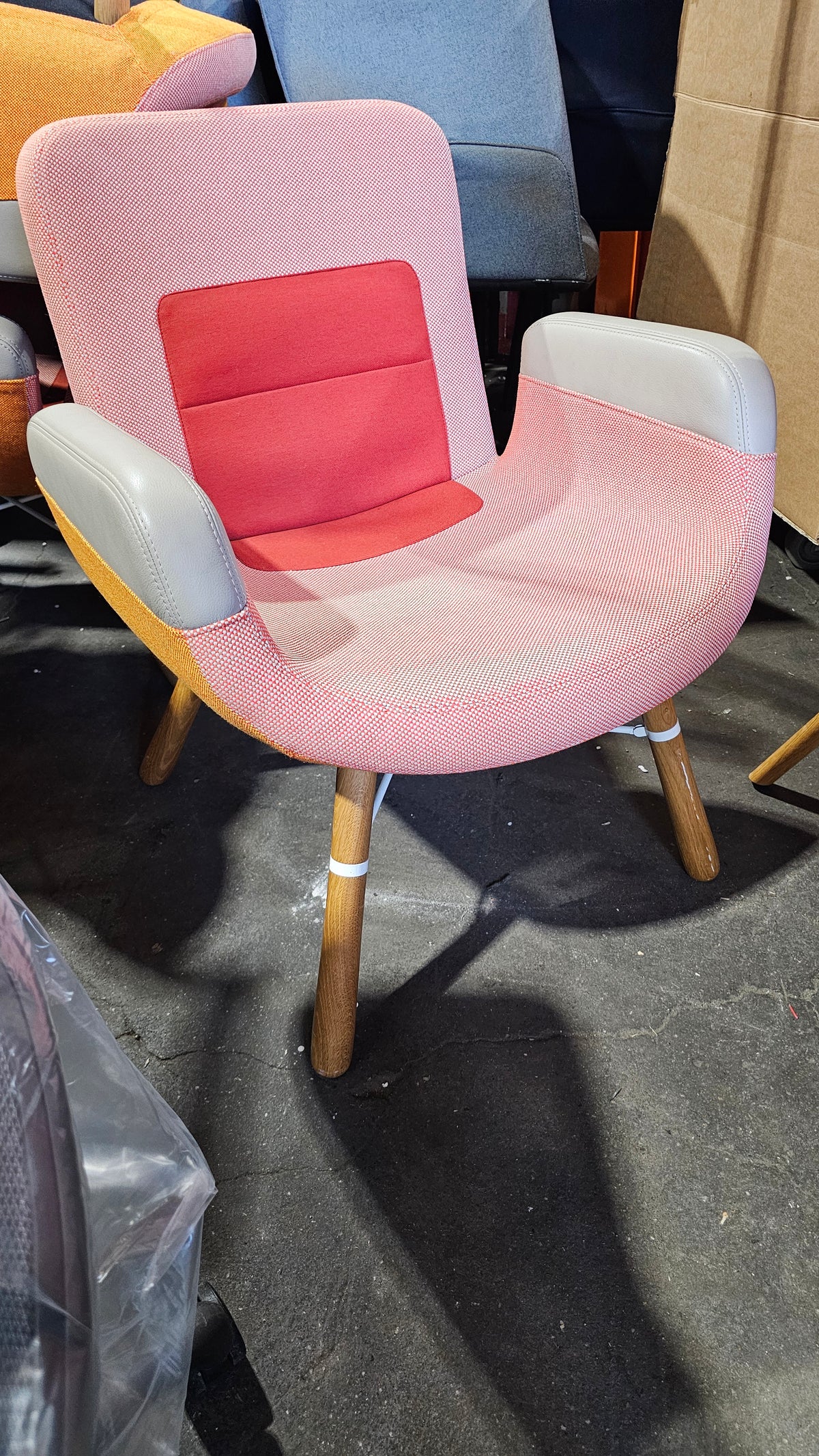 Vitra East River Lounge Chair in Orange