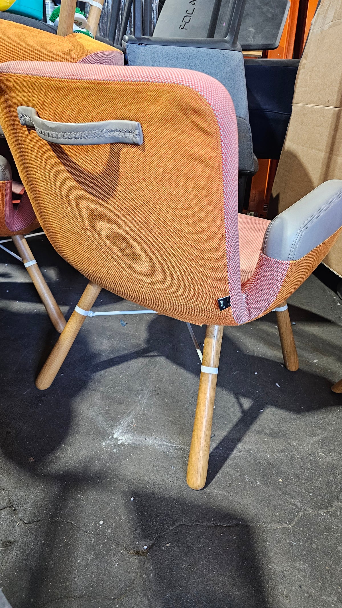 Vitra East River Lounge Chair in Orange