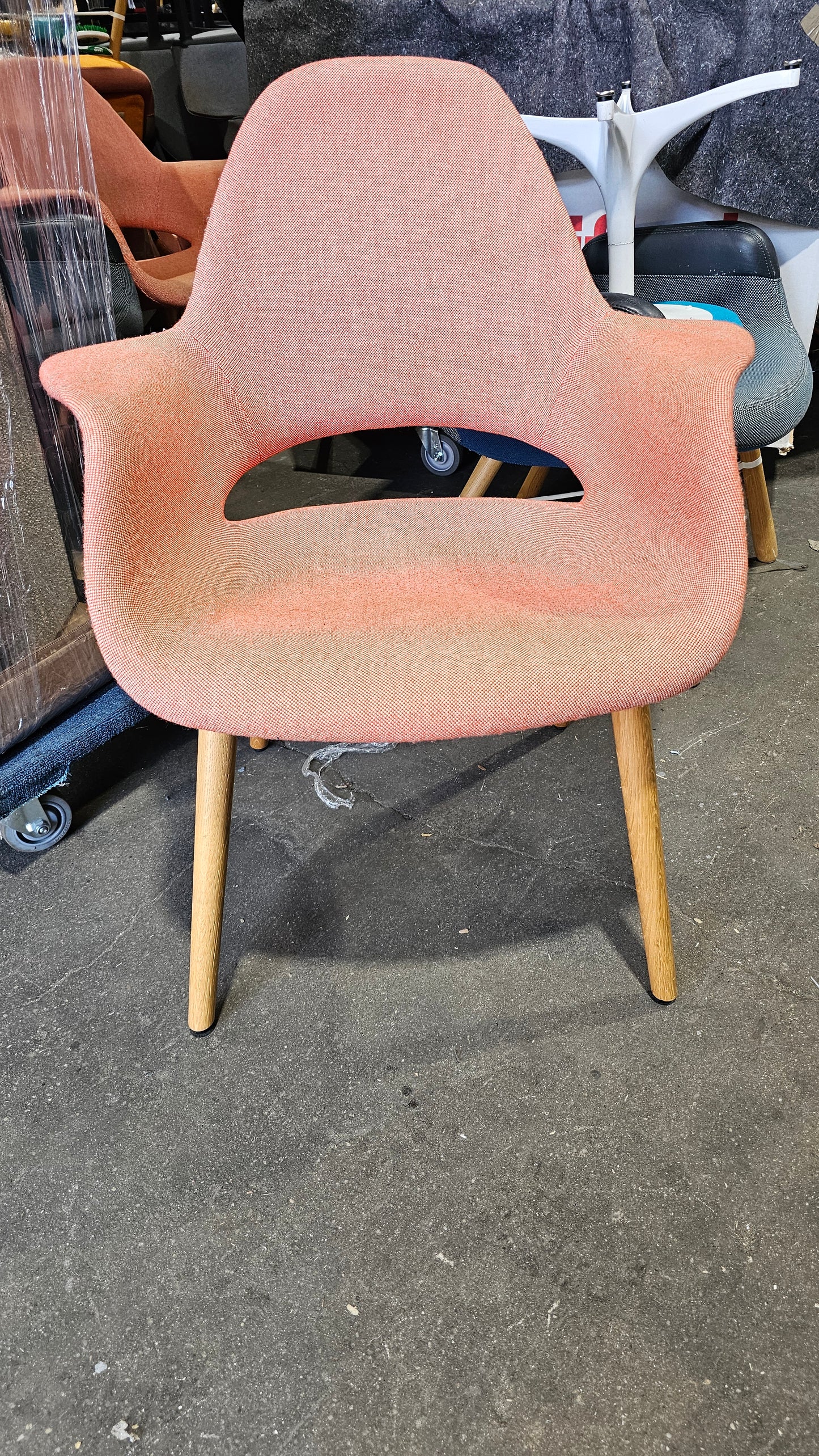 Vitra Organic Lounge Chair in Orange