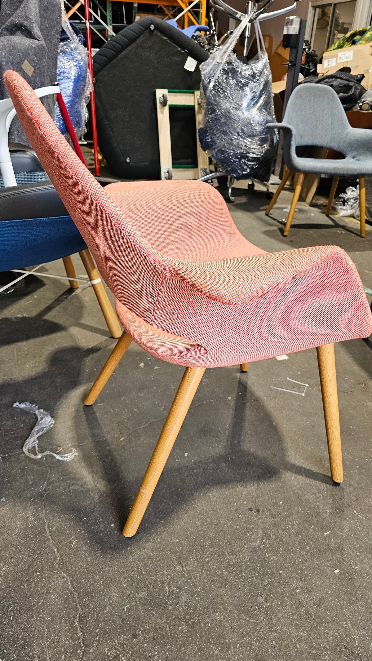 Vitra Organic Lounge Chair in Orange