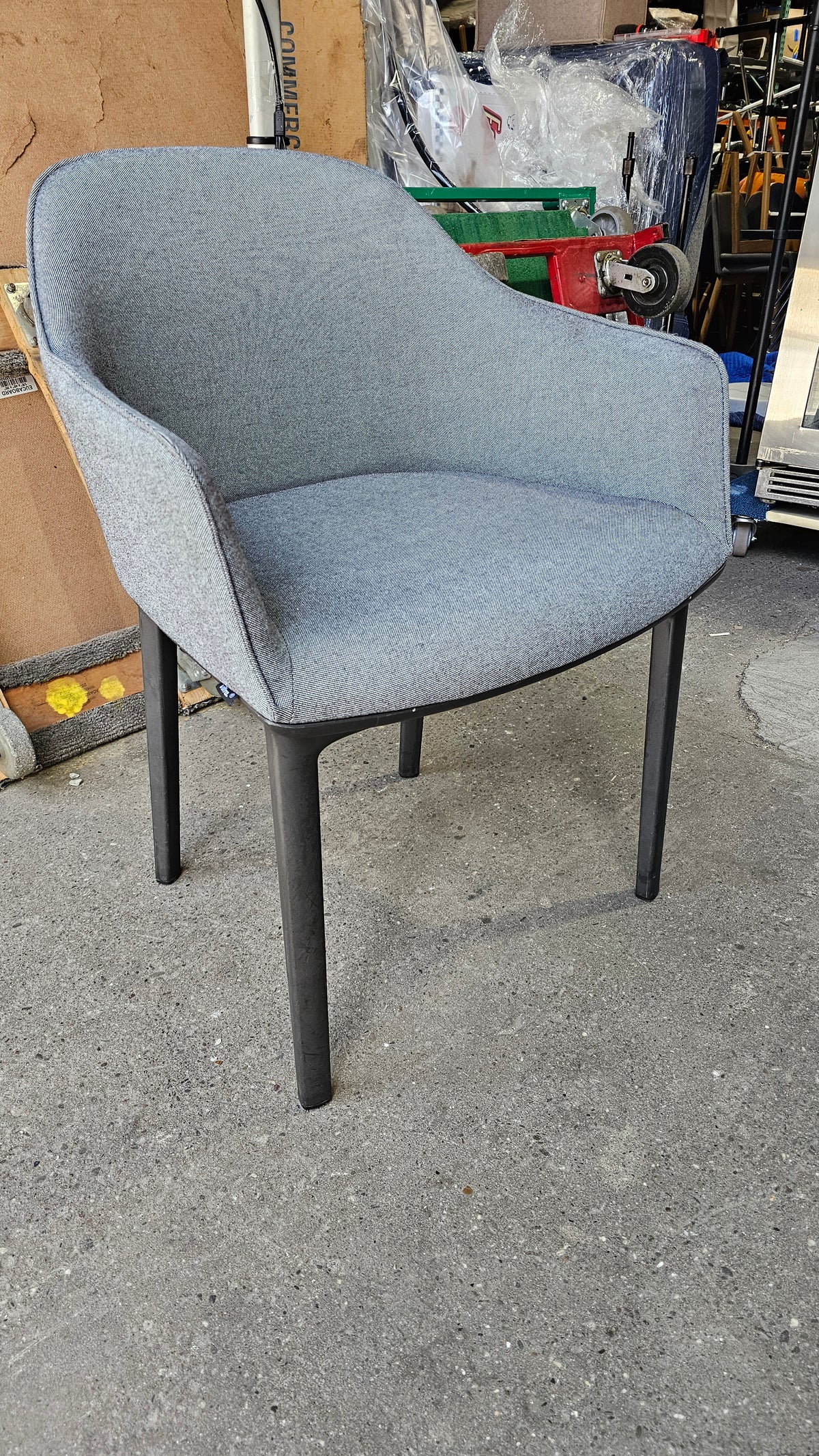 Vitra Softshell Chair in Charcoal Grey