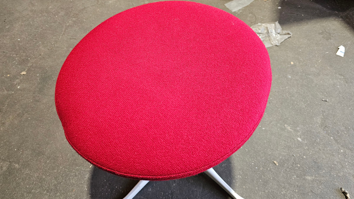 Herman Miller Nelson Pedestal Stool in Brick Red