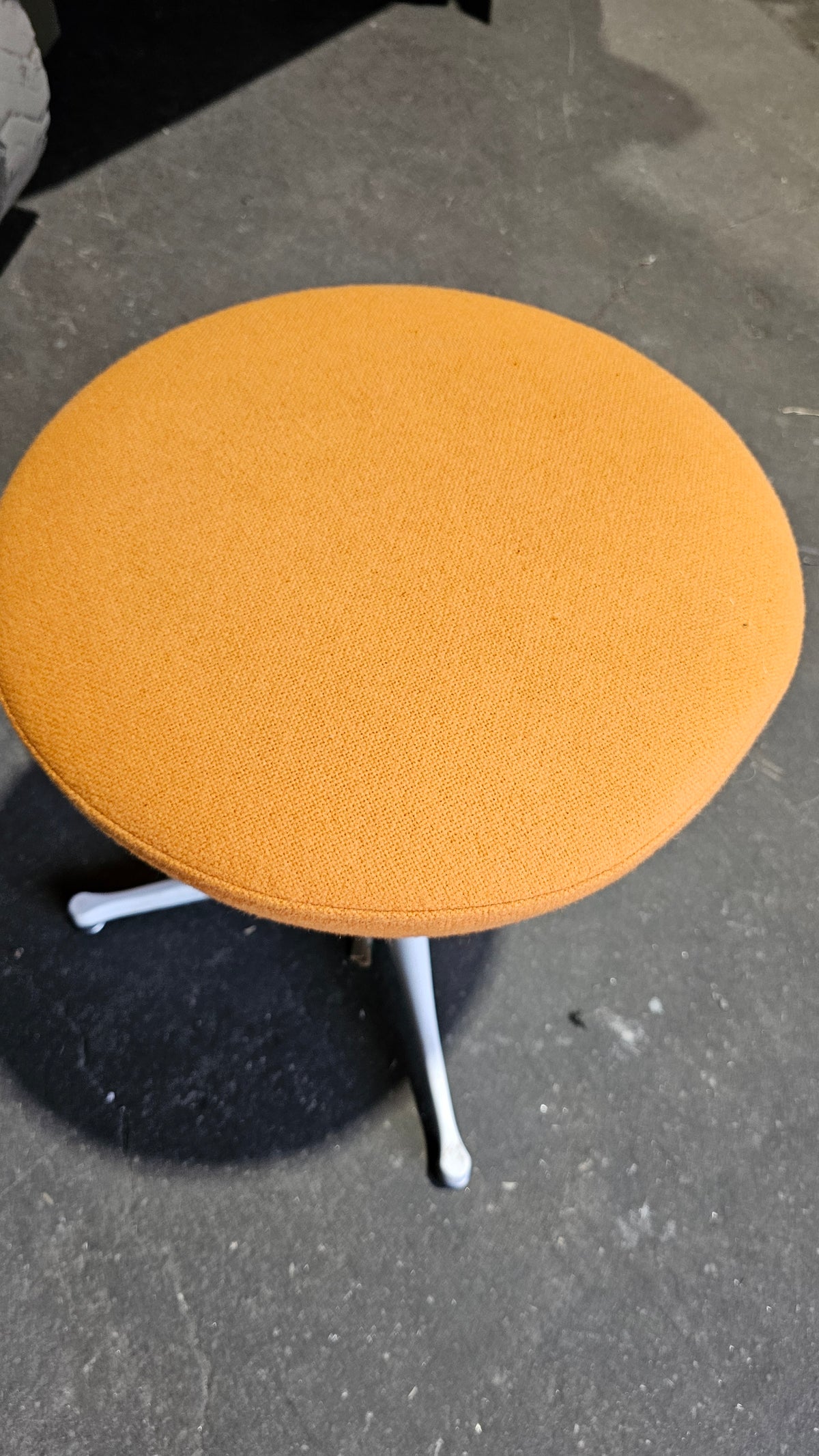 Herman Miller Nelson Pedestal Stool in Orange