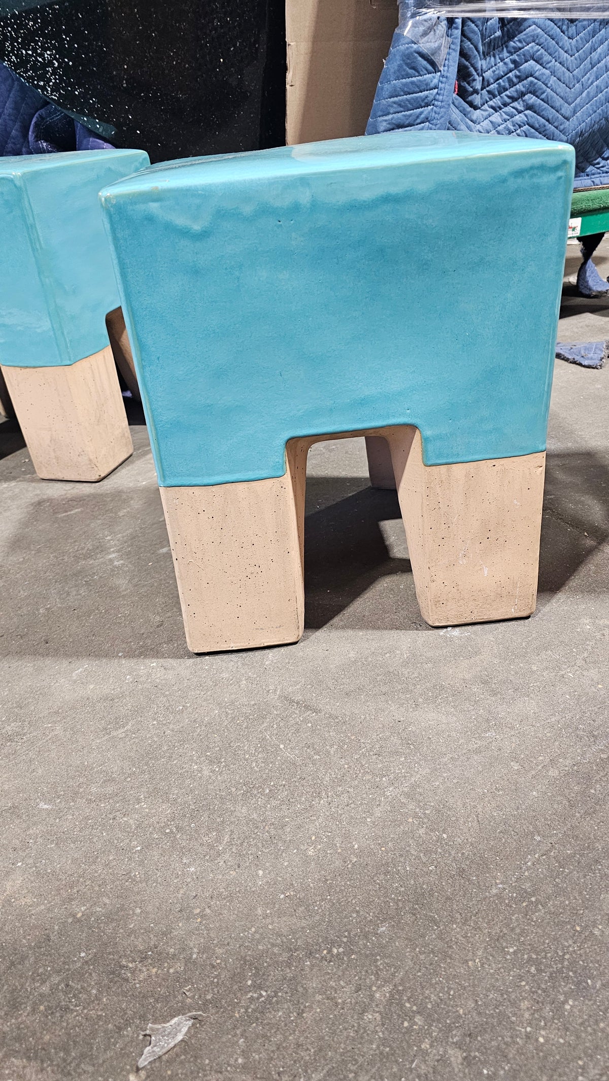 Anthropologie Glaze-Dipped Side Table