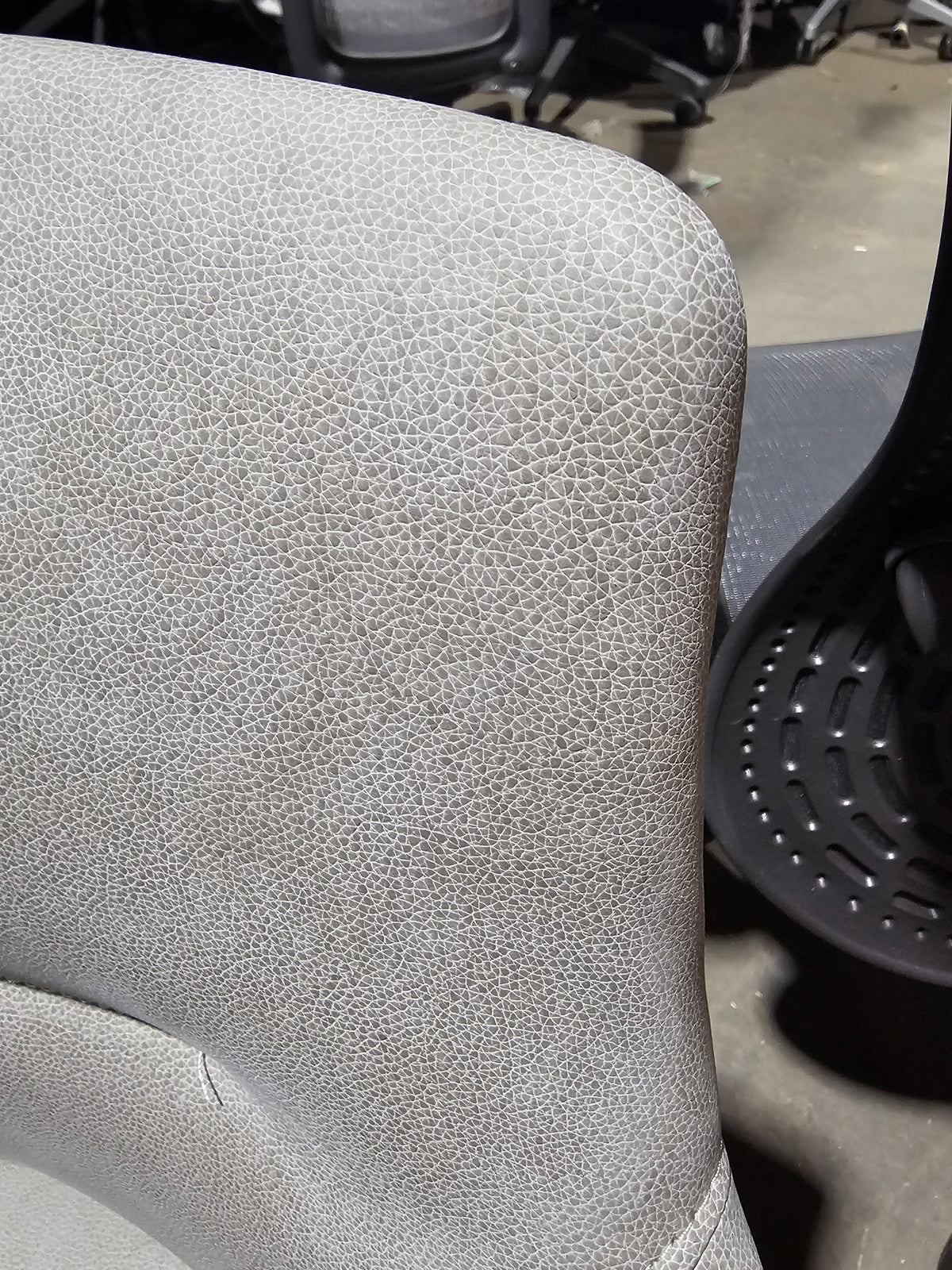 Coalesse Massaud Executive Office Chair in Grey Eco-Leather