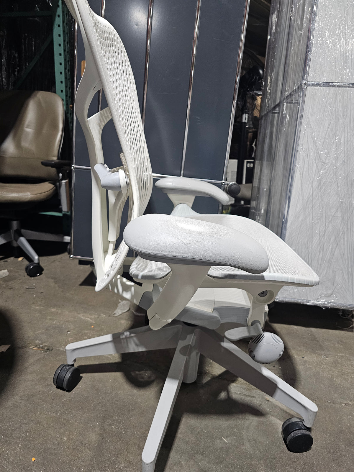 Herman Miller Mirra 2 Task Chair with White Back and LIght Grey Base