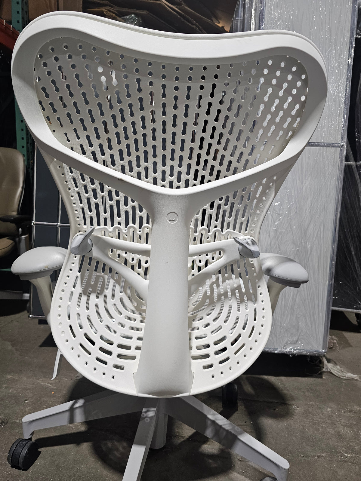 Herman Miller Mirra 2 Task Chair with White Back and LIght Grey Base