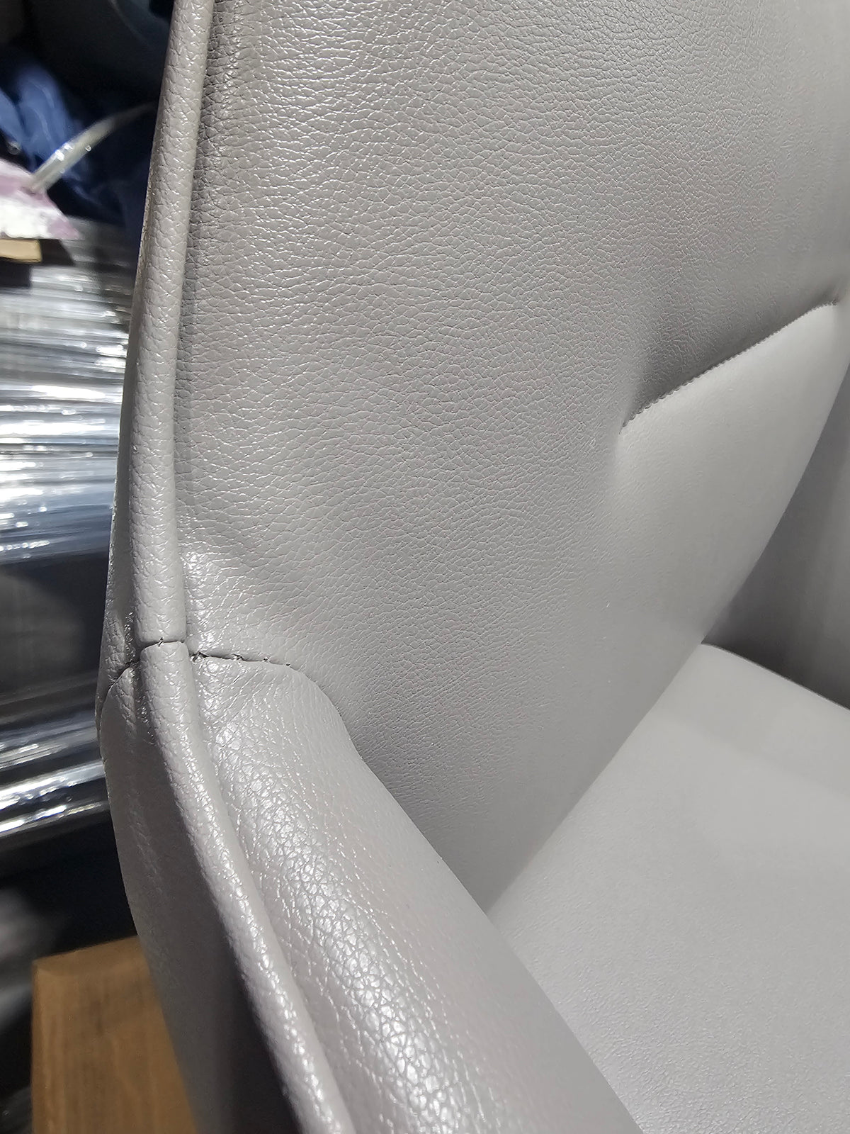 Davis Sachet Guest Chair in Light Grey