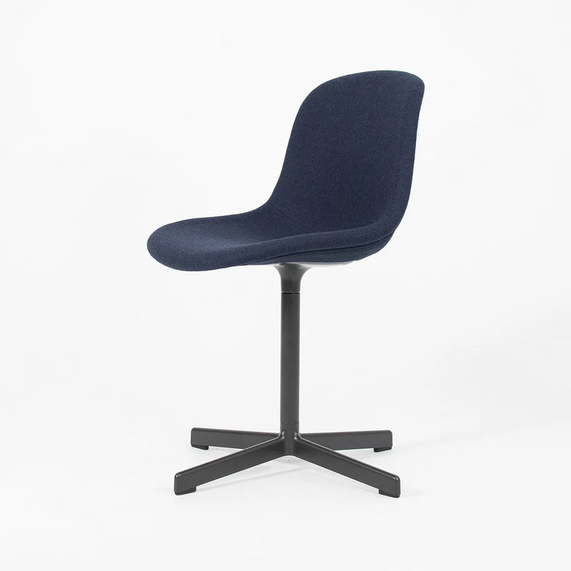 HAY Neu 10 Upholstered Swivel Chair in Blue