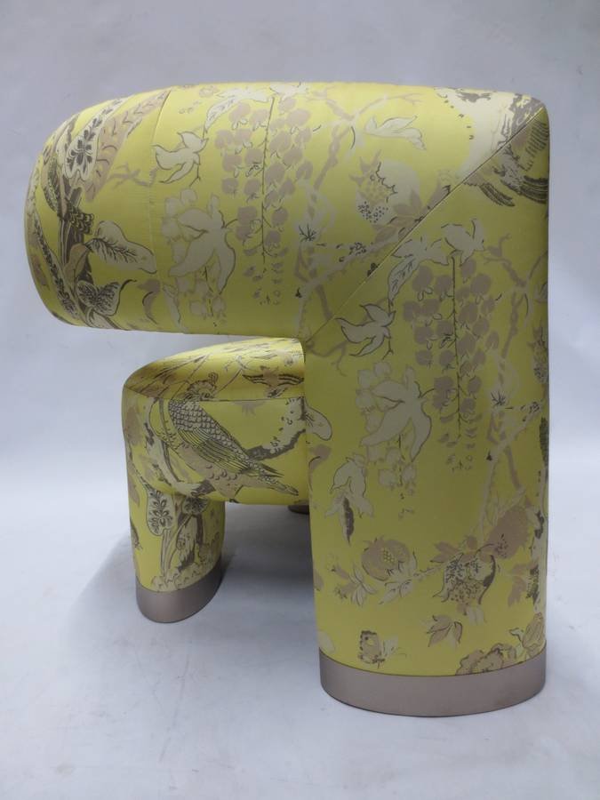 Man of Parts Via Del Corso Chair in Yellow Print - Bygone Icons