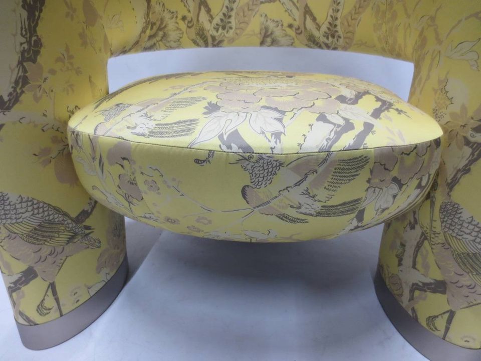 Man of Parts Via Del Corso Chair in Yellow Print - Bygone Icons