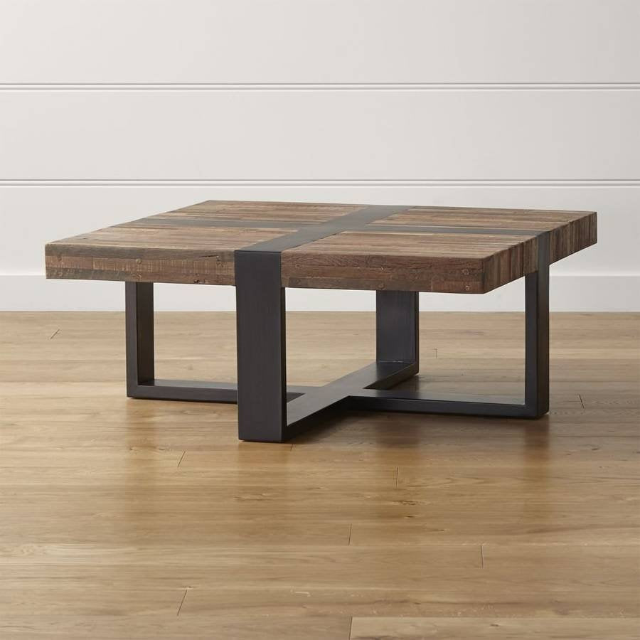 Crate & Barrel Segura Reclaimed Wood Coffee Table (New) - Bygone Icons