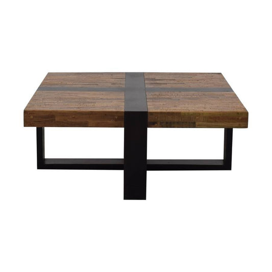 Crate & Barrel Segura Reclaimed Wood Coffee Table (New) - Bygone Icons