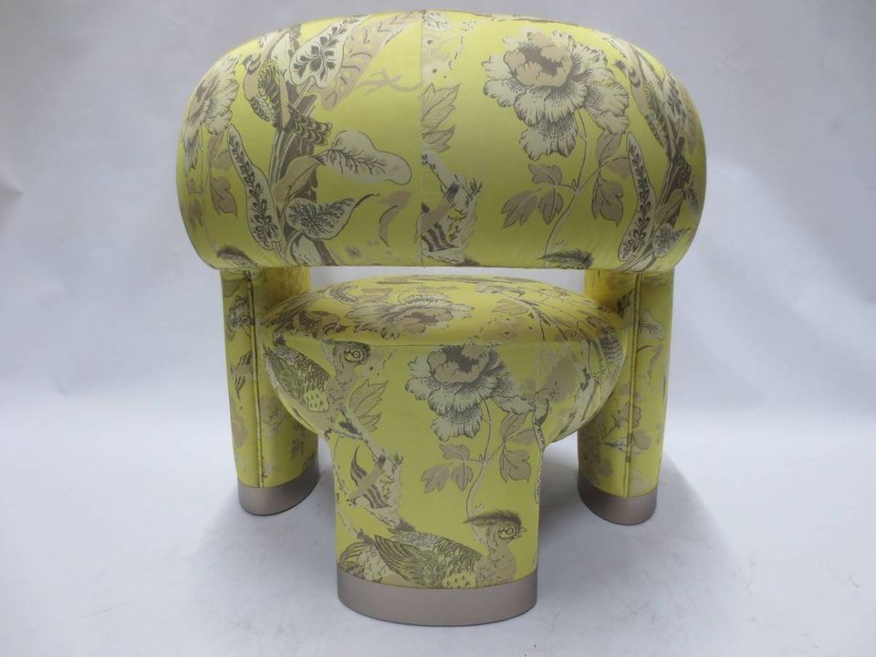 Man of Parts Via Del Corso Chair in Yellow Print - Bygone Icons