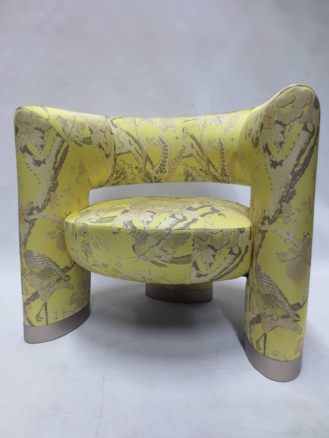 Man of Parts Via Del Corso Chair in Yellow Print - Bygone Icons