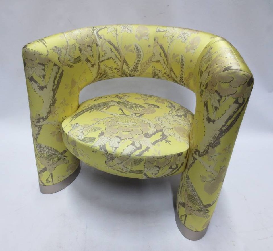 Man of Parts Via Del Corso Chair in Yellow Print - Bygone Icons