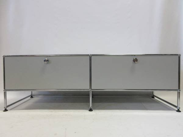 USM Haller Console / Sideboard 2-Drawer with Legs in Off-White - Bygone Icons