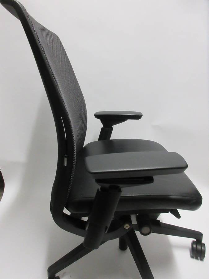 Steelcase Think V2 Ergonomic Office Chair with Eco-Leather Seat - Bygone Icons