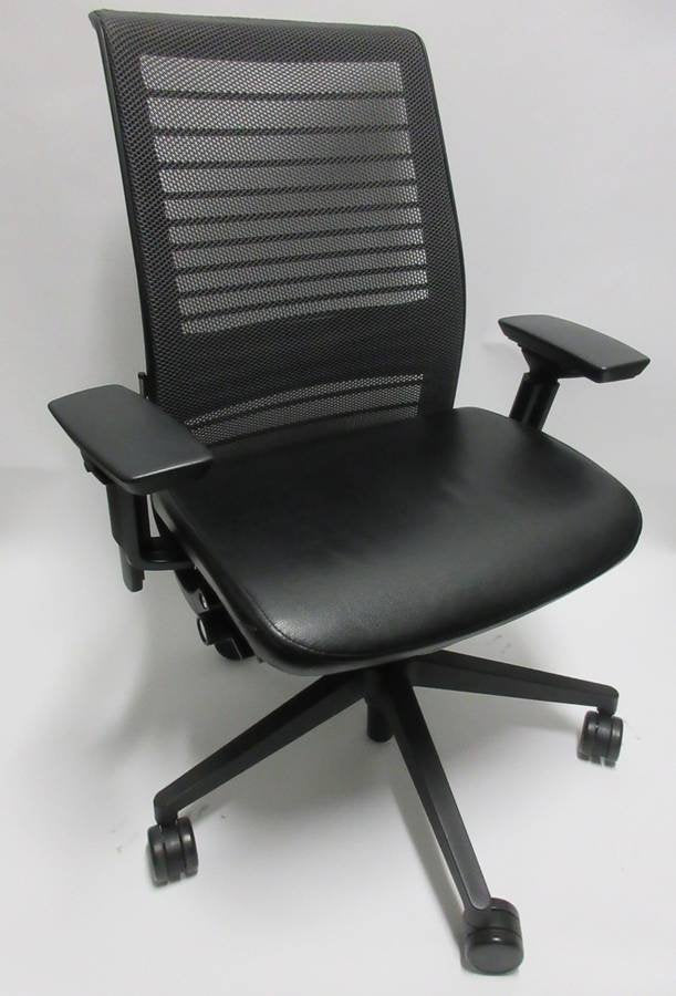 Steelcase Think V2 Ergonomic Office Chair with Eco-Leather Seat - Bygone Icons