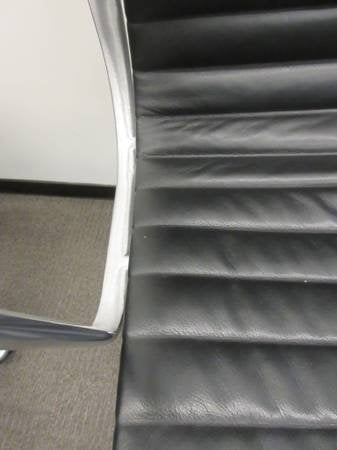 Herman Miller Eames Aluminum Group Executive Chair in Black Leather, EA337