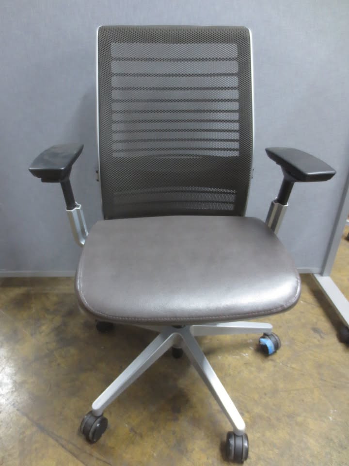 Steelcase Think V2 Task Chair in Brown Eco-Leather