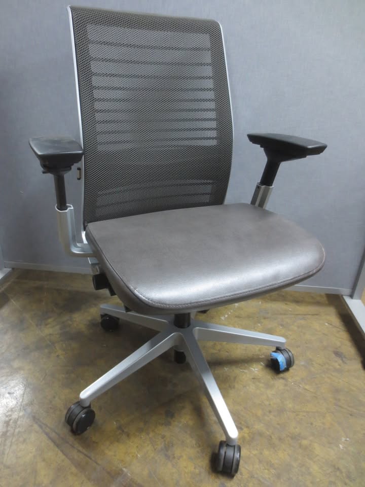 Steelcase Think V2 Task Chair in Brown Eco-Leather
