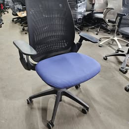 Allsteel Mimeo Ergonomic Task Chair in Blue