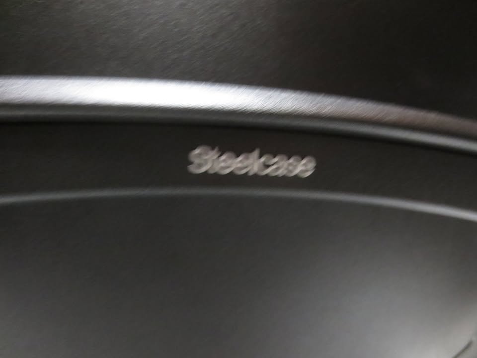 Steelcase Leap V2 Chair in Grey Patterned Fabric