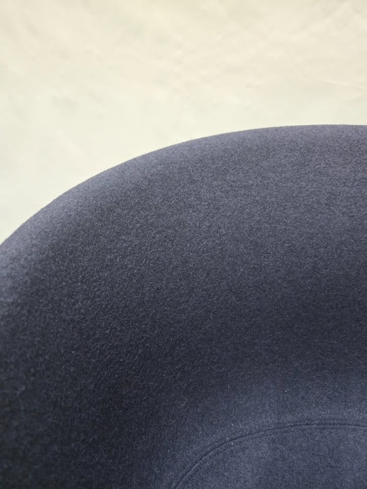 HAY About A Chair (AAC 21) Swivel Chair in Blue Fabric