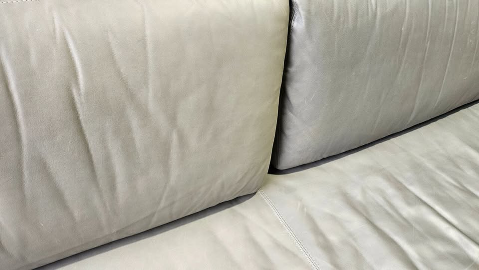 Restoration Hardware Cloud 10x3.5-ft Grey Leather Armless Sofa