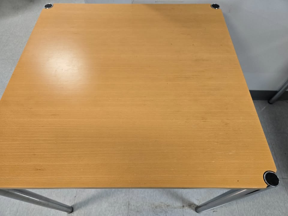 USM Haller 40x40-in Square Table in Natural Beech Veneer