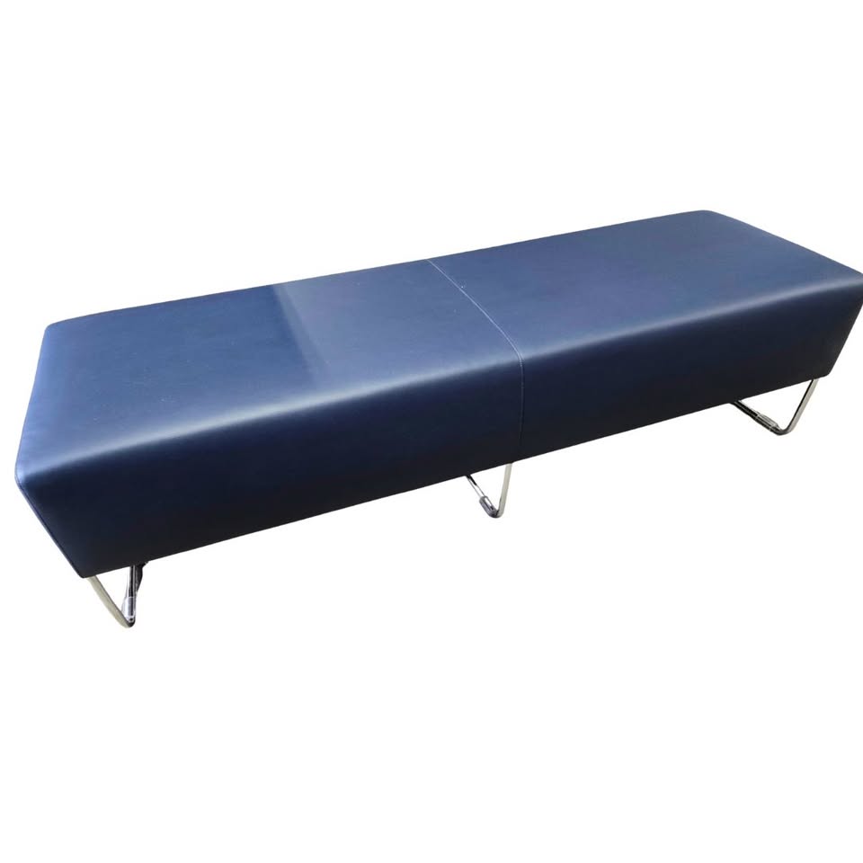 Bernhardt Design Balance 3-Seat Bench in Blue