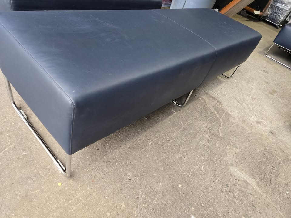 Bernhardt Design Balance 3-Seat Bench in Blue