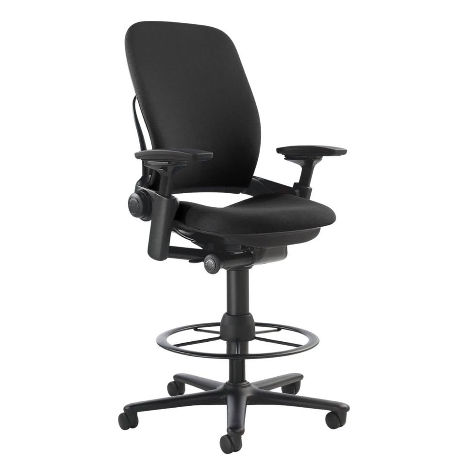 Steelcase Leap V2 Drafting Stool in Black