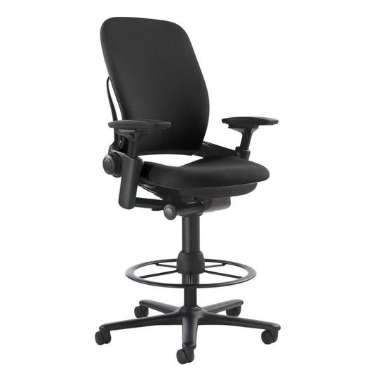 Steelcase Leap V2 Drafting Stool in Black