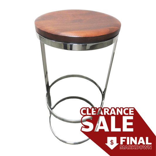 Bernhardt Design Aro Bar Height Stool in Walnut