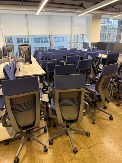 Steelcase Gesture Chair in Blue Fabric