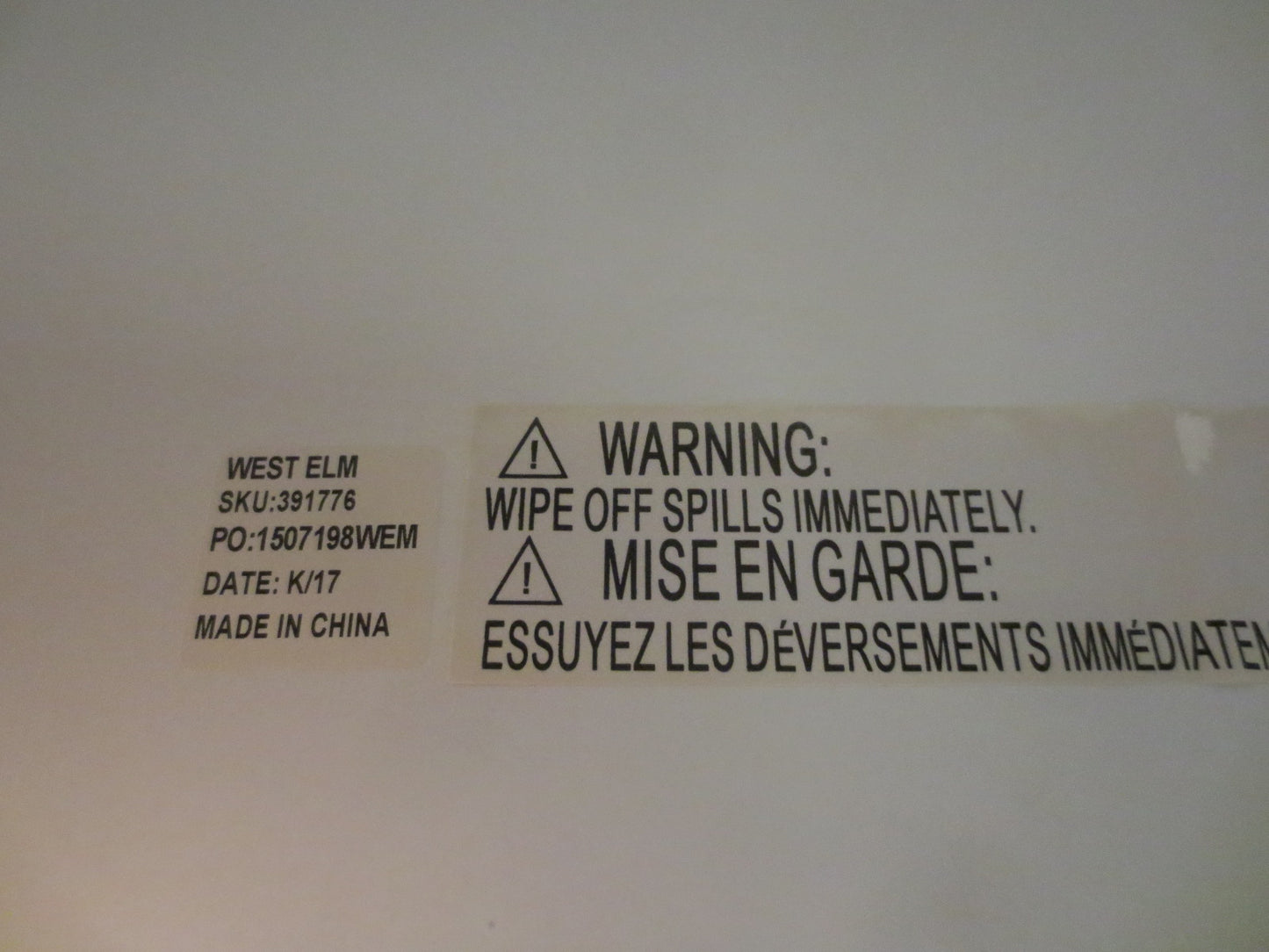 West Elm Box Frame Marble Console Table