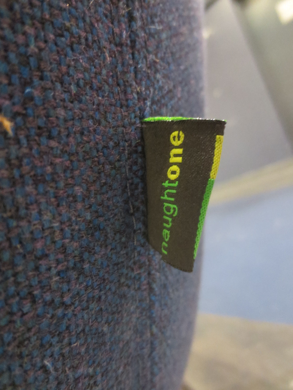 Herman Miller Naughtone Always Lounge Chair in Blue Fabric