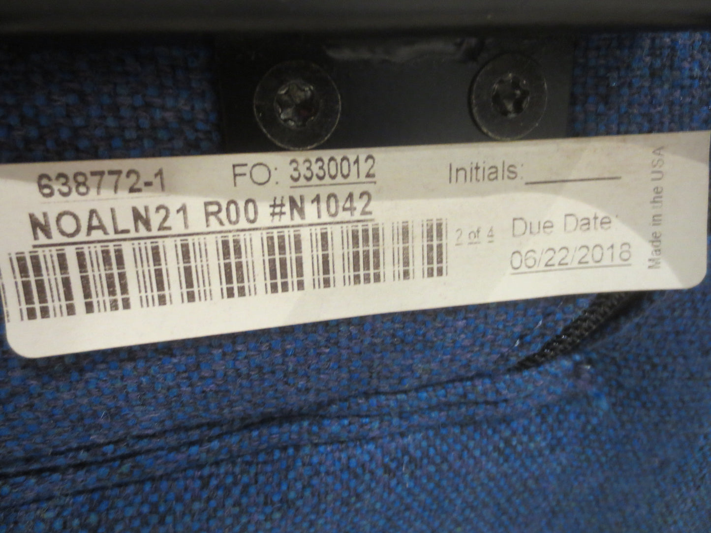 Herman Miller Naughtone Always Lounge Chair in Blue Fabric